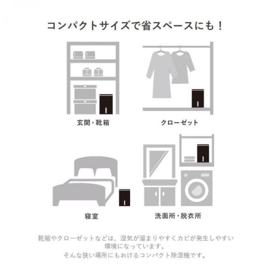 Dretec JY-102 小空間設計迷你抽濕機